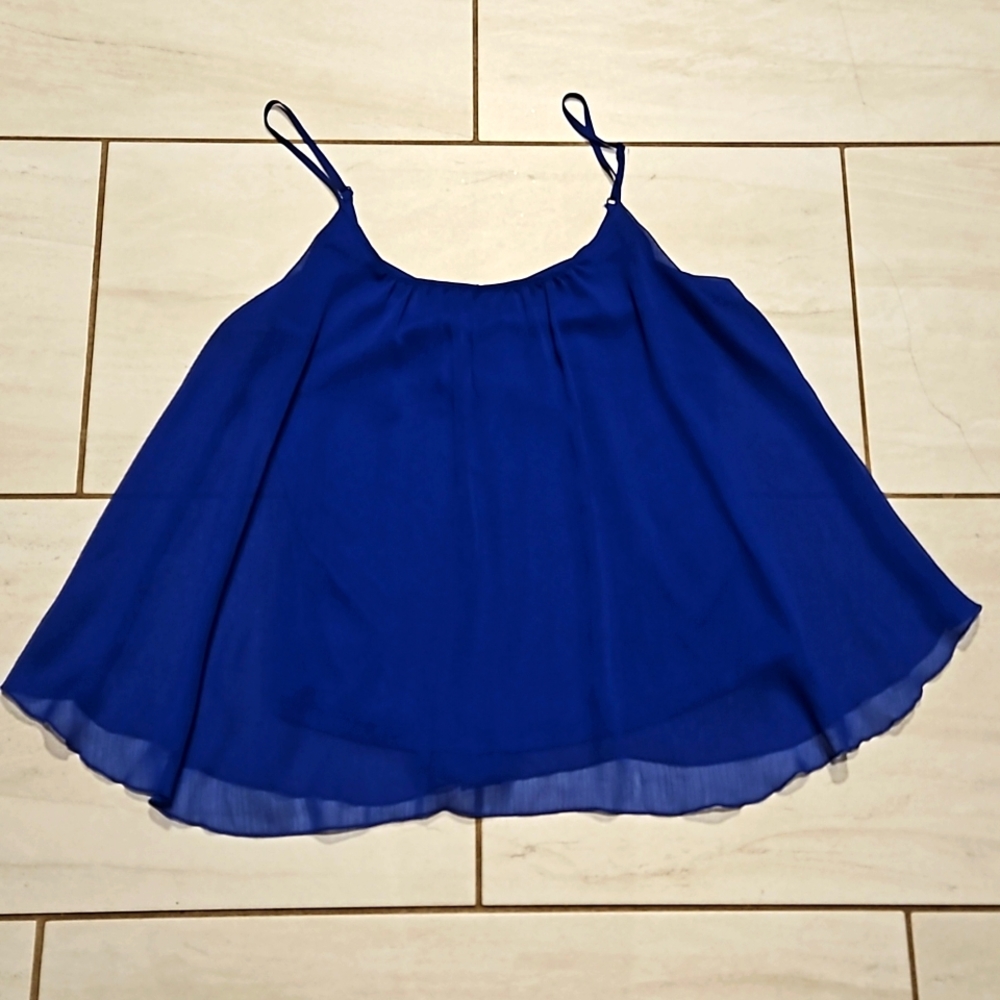 Express Flowy Royal Blue Tank [size S]